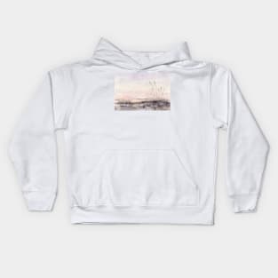 Watercolor abstract landscape. Kids Hoodie